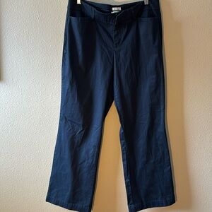 Dockers Mid Rise Curvy Pants 16 x 31" Inseam Navy Blue Stretch